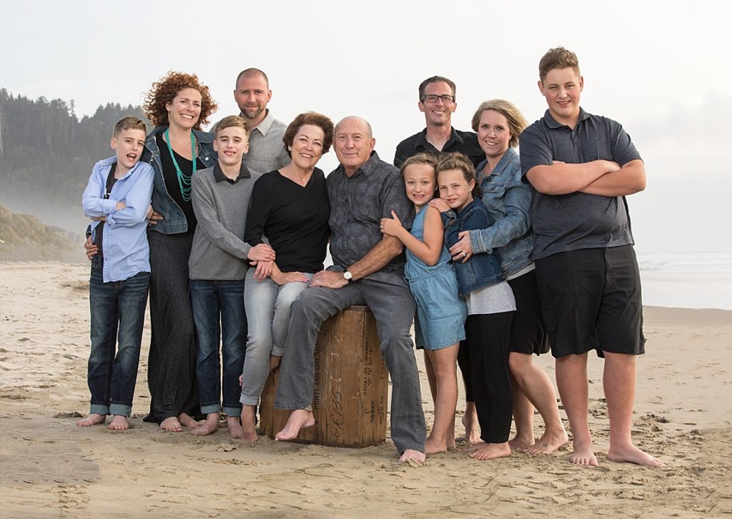 Cannon Beach, Extended Family Photograph. 